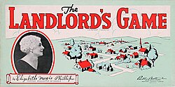 Historical image of The Landlord's Game, the board game banned for being too addictive