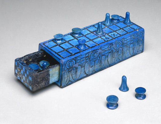 Ancient board game pieces, showcasing a game that has been enjoyed for over 5,000 years